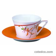 P-Tasse thé soucoupe Orange 16cl