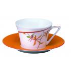 P-Tasse thé soucoupe Orange 16cl