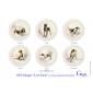 Coffret de 6 Assiettes dessert Chien assorties - diam. 23,2 cm