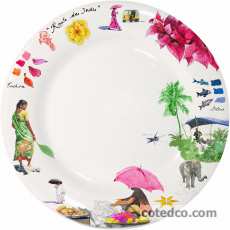 Coffret de 4 Assiettes plates - diam. 27.4 cm