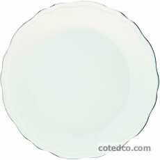 Assiette creuse à aile 200mm - Filet Platine