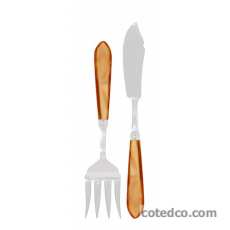 Service à servir Poisson 2 piéces