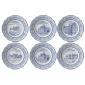 Coffret 6 assiettes dessert 19.8cm - Châteaux de la Loire