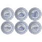 Coffret 6 assiettes Mignardise 12.8cm - Chateaux de la loire