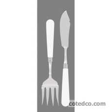 Service à servir Poisson 2 piéces