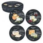 Coffret 4 assiettes à fromage 22cm