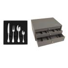 Ménagère 124 piéces Manche Orfèvre - Verlaine