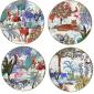 Coffret de 4 Assiettes canapé - diam. 16.5 cm