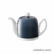 Théière 4 Tasses 75cl - Alu Cobalt - Blanche