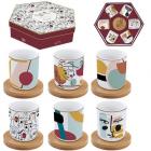 Coffret 6 Gobelets café & soucupe Bambou
