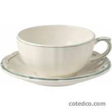 Coffret de 2 tasses et soucoupes déjeuner - 40 cl - diam. 18 cm