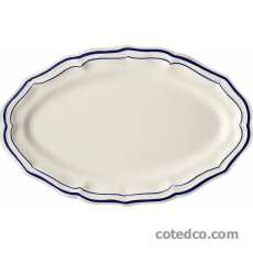 Coffret de 1 plat ovale n° 6 - 41x26,2 cm