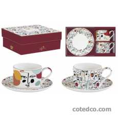 Coffret 2 Tasse thé & soucoupe 22cl