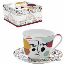 Tasse déjeuner & soucoupe - 33cl