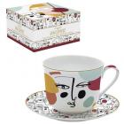 Tasse déjeuner & soucoupe - 33cl