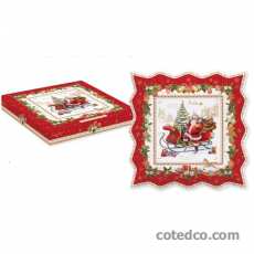 Plat carré 30x30cm Etoile