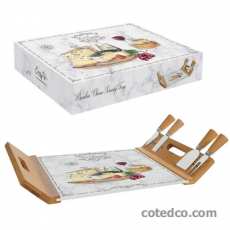 Plateau rectangulaire avec couperets