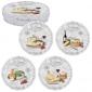 Coffret 4 assiettes à fromage 22cm