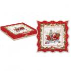 Plat carré 30x30cm Etoile