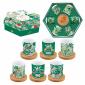 Coffret 6 Gobelets café & soucupe Bambou