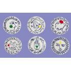 Coffret 6 Assiettes plate extra - 28.5cm - Assorties