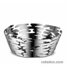 Corbeille ronde 18cm en acier inoxydable 18/10.