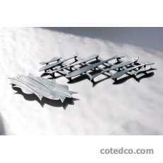 Dessous de plat Pescher extensible en acier inoxydable 18/10 brillant.