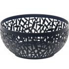 Porte-fruits ajouré 21cm - en acier coloré Noir