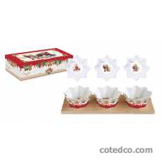 Set apéro 3 coupelles + plateaux