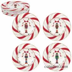 Coffret 4 assiettes dessert 19cm