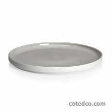 Coffret 4 assiettes plate 24cm - Gris