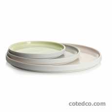 Coffret 4 assiettes dessert 18cm - Rose