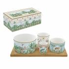 Set apéritif 4pcs avec plateau