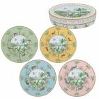 Coffret 4 Assiettes dessert 19cm assorties