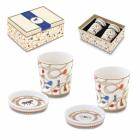 Coffret de 2 tasses nespresso 9cl avec couvercles