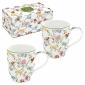 Coffret 2 mugs en porcelaine