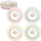 Coffret 4 Assiettes dessert assorties19cm