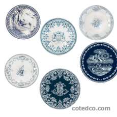 Coffret de 6 Assiettes mignardise - diam. 12.8 cm