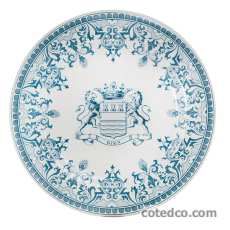 Assiette plate - Blason - diam. 27.4 cm