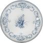 Assiette plate - Fleurs - diam. 27.4 cm