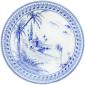Assiette plate - Vue d Orient - diam. 27.4 cm