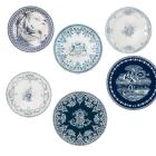 Coffret de 6 Assiettes mignardise - diam. 12.8 cm