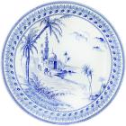 Assiette plate - Vue d Orient - diam. 27.4 cm