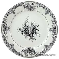 Assiette dessert - Fleurs - diam. 21.8 cm