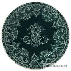 Assiette dessert - Monogramme - diam. 21.8 cm