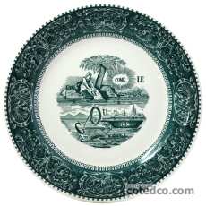 Assiette plate - Rébus - diam. 27.4 cm