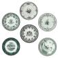 Coffret de 6 Assiettes plates - Assorties - diam. 27.4 cm