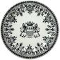 Assiette plate - Blason - diam. 27.4 cm