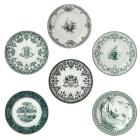 Coffret de 6 Assiettes plates - Assorties - diam. 27.4 cm