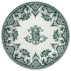 Assiette plate - Monogramme - diam. 27.4 cm